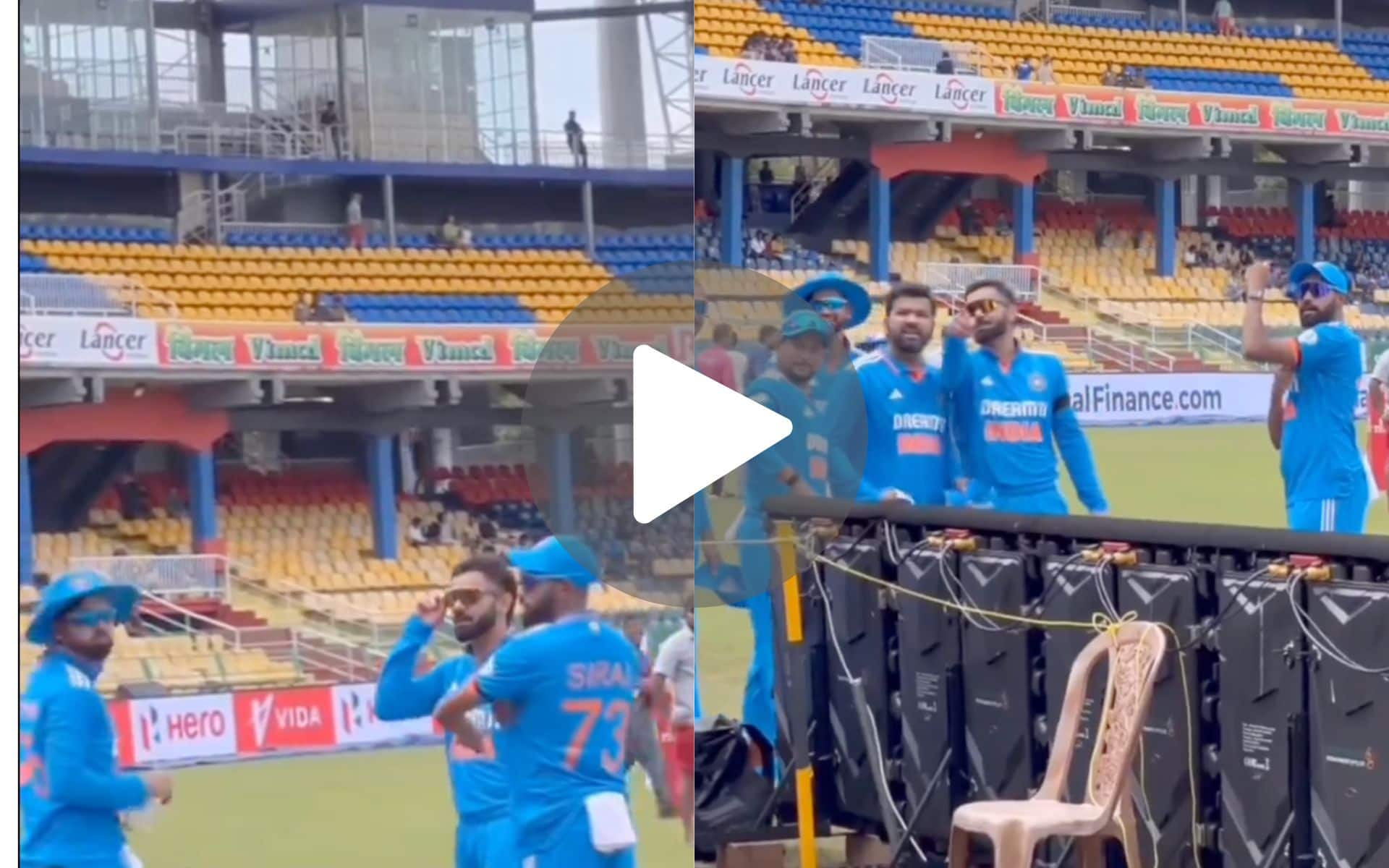 [Watch] Virat Kohli, Rohit Sharma Can't Stop Laughing After Seeing Laagan-Inspired Poster